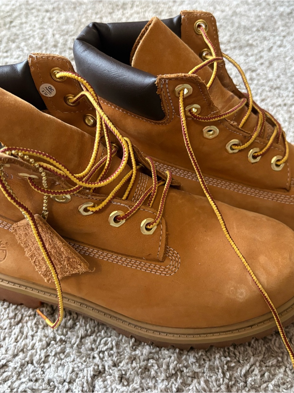 Timberland Wheat Leather Lace-Up Men's Work Boots
